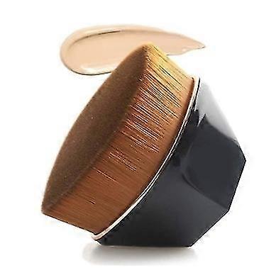 Petal Shape Foundation Brush Soft Brush with Storage Box (Black)
