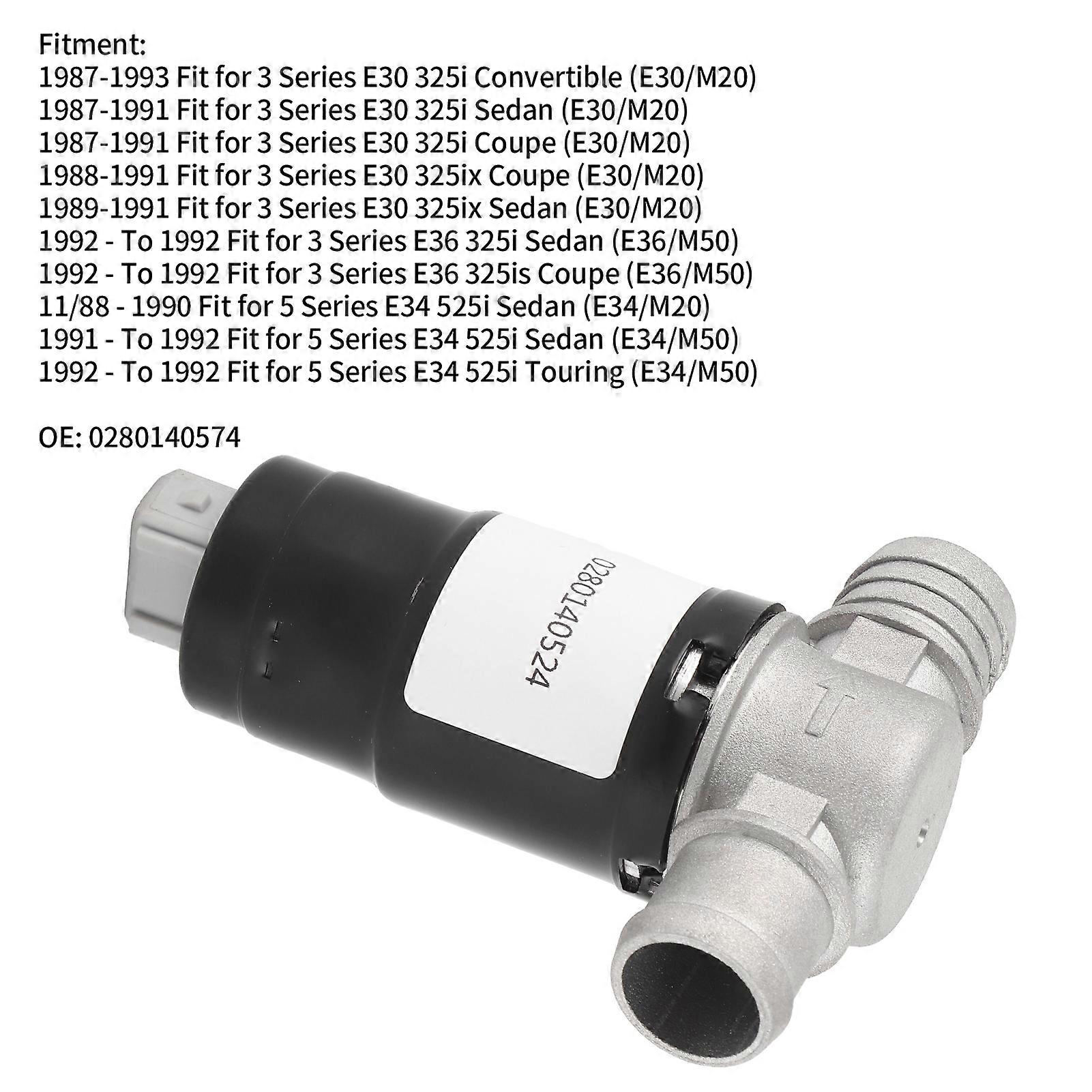T shaped Idle Air Control Valve 0280140574 Replacement Fit for 3 Series E30 E36 5 Series E34