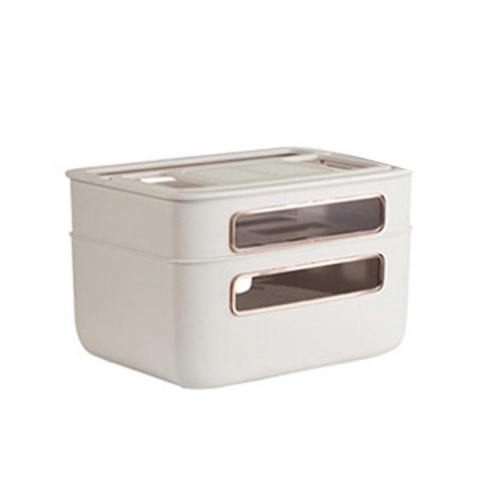 Router Storage Box Multi Hole Detachable Design Plastic Anti Drop Cable Management Case White Single LayerNEW6