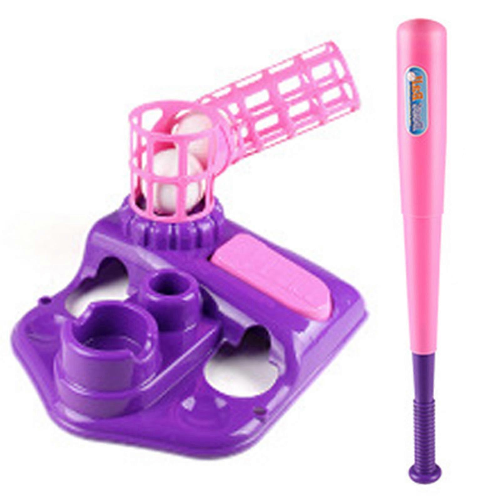 Adjustables Tee Ball Set for Kids Funny Interactive Baseball Batting Tee Set Outdoor Sports Toy