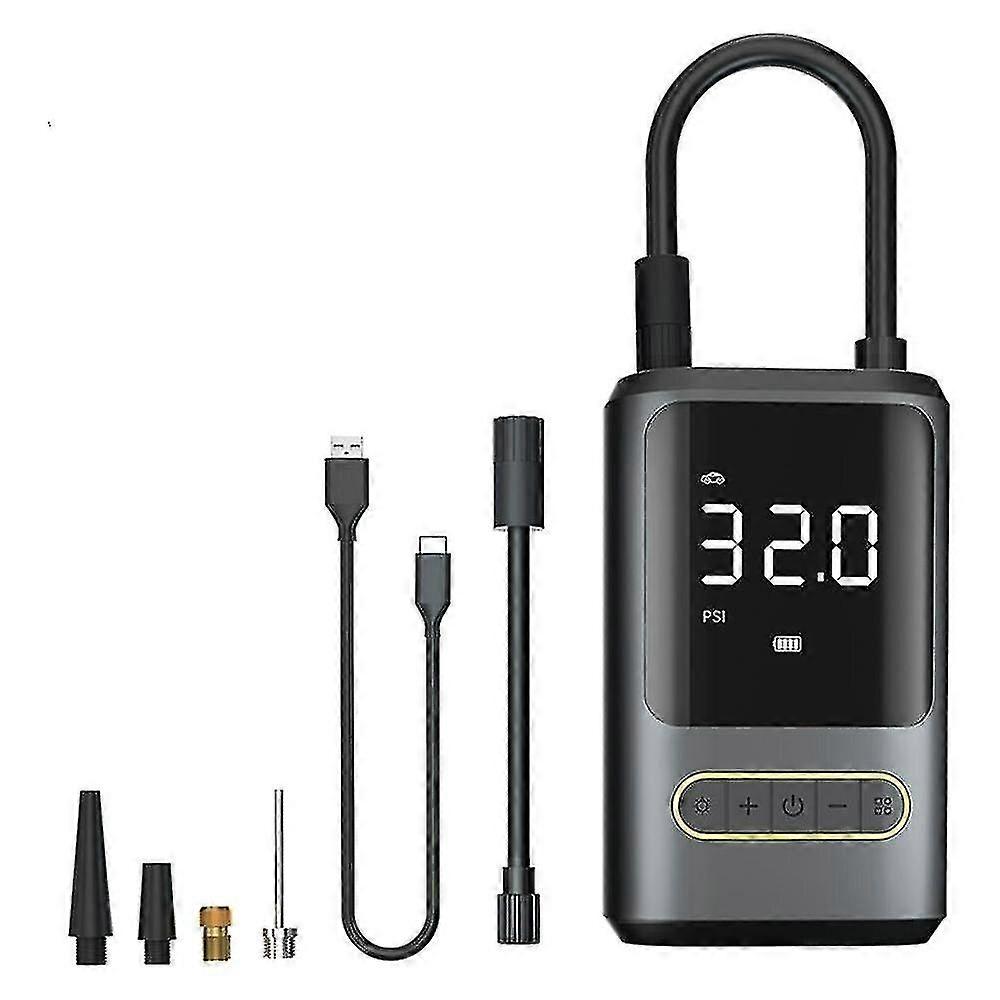 Reifenfüller Tragbarer Luftkompressor 150PSI Akkulose Luftpumpe mit LCD-Dual-Screen-kompatibel c