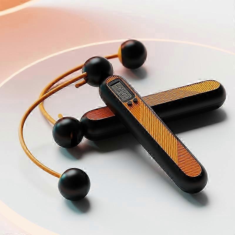 Counting Cordless Skipping Rope Adult Dual-purpose Electronic Counting Skipping Rope (orange)