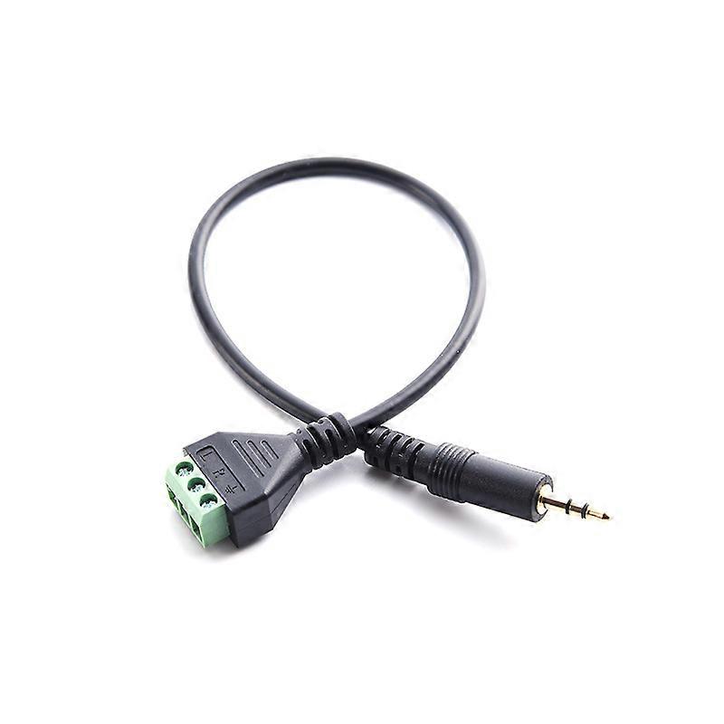3.5mm Screw Terminal Adapter Speaker Cable3-core Stereo YDW