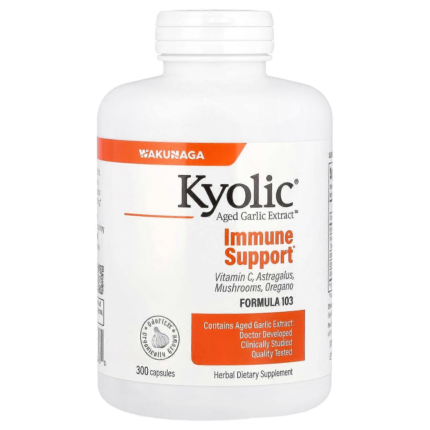 Kyolic, Aged Garlic Extract‚Ñ¢, Formula 103, 300 Capsules