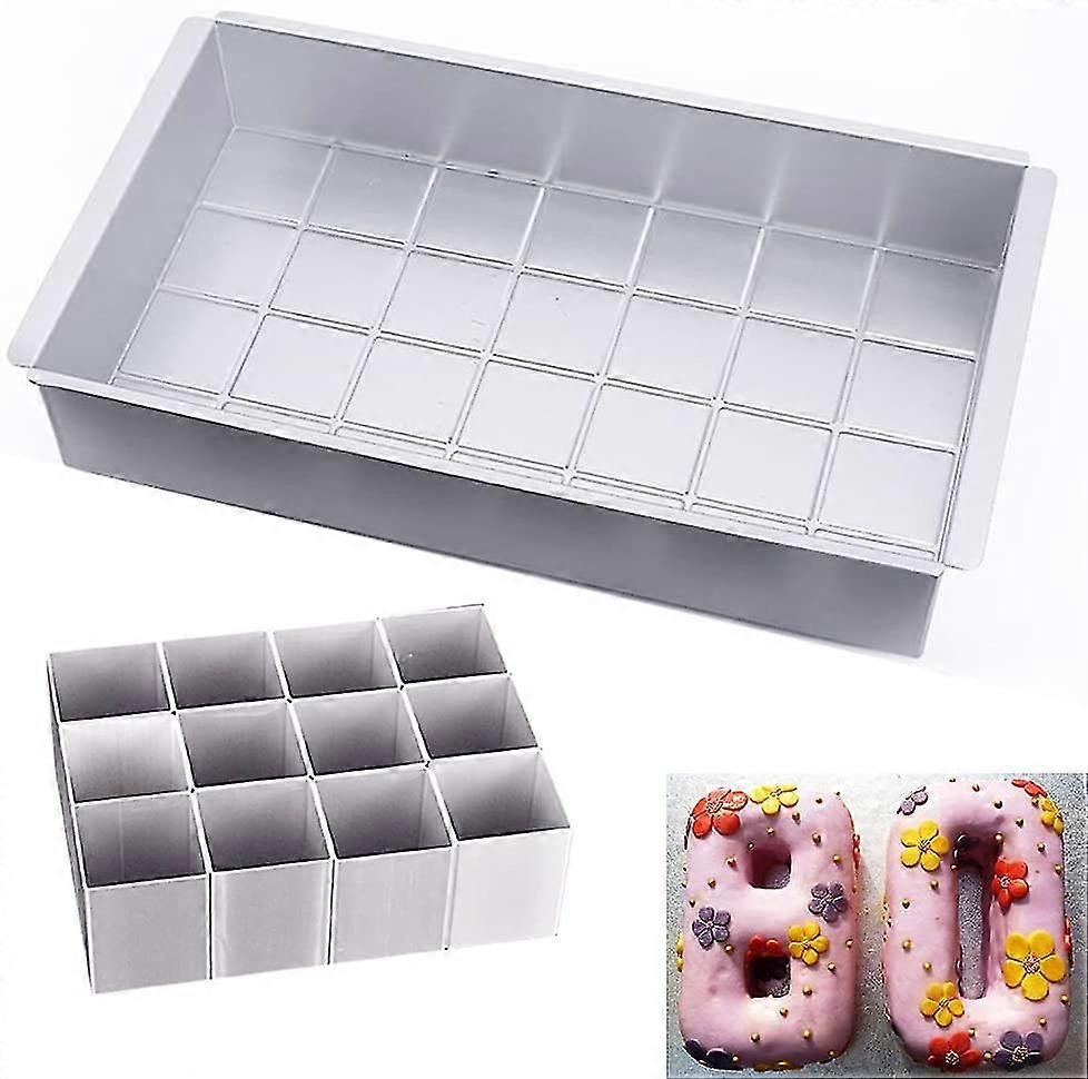 Aluminum Baking Mold / Cake Mold Rectangular Adjustable Non-stick Baking Mold Set For Wedding