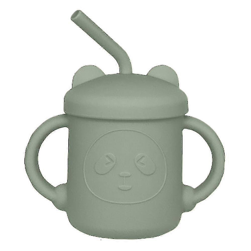 Silicone Training Cup & Straw For Toddlers8 Months