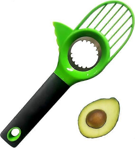 Avocado Slicer, 3 in 1 Avocado Cutter for Fruit and Vegetables Avocado Tool Avocado Slicer Avocado Knife-with Silicon Grip Handle Avocado Pitter- Dish