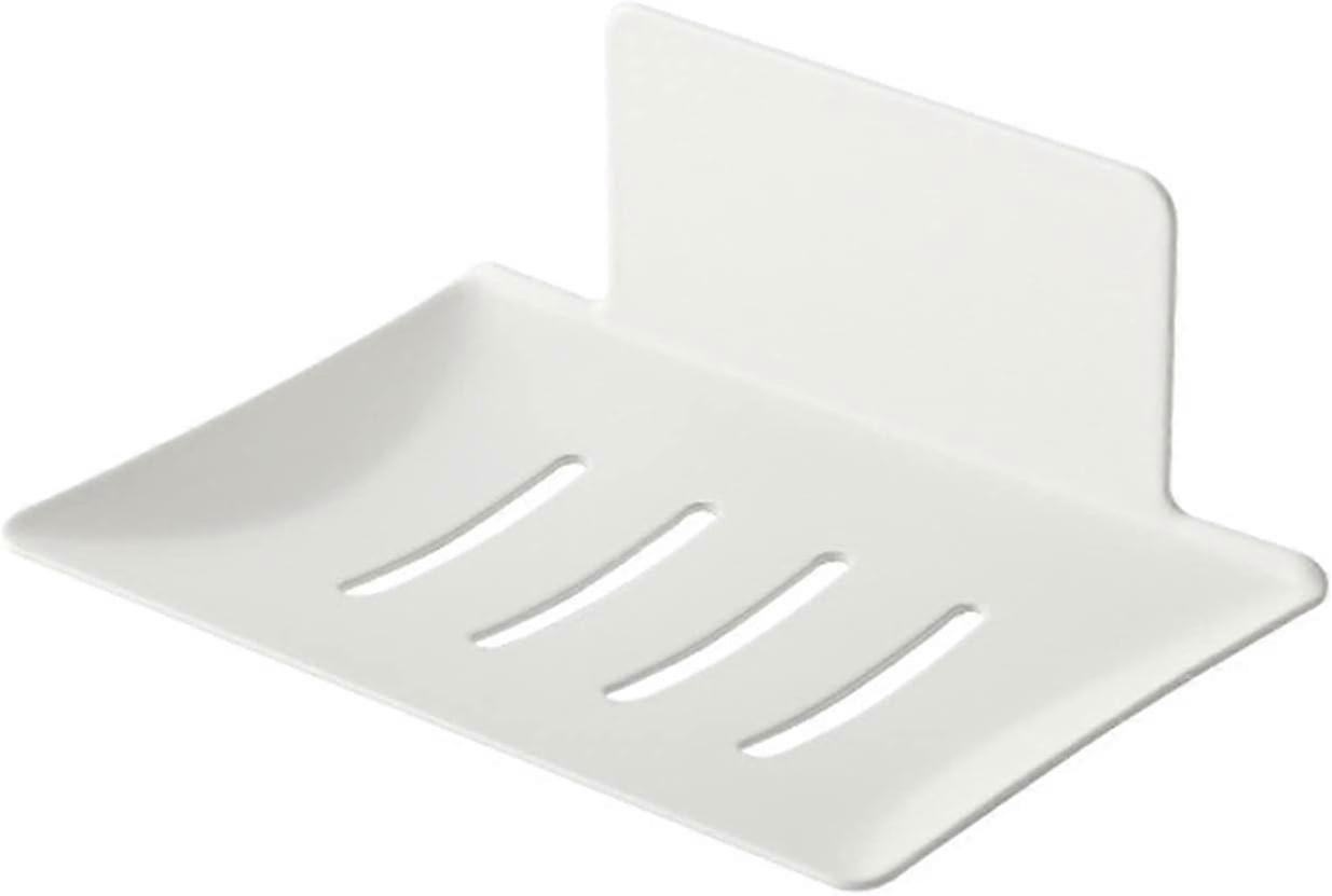 Soap Box No Drilling Soap Dish Holder Wall Mounted Drain Soap Sponge Box for Kitchen Soap Holder Bathroom Organizer Metal Soap Holders Easy to use and