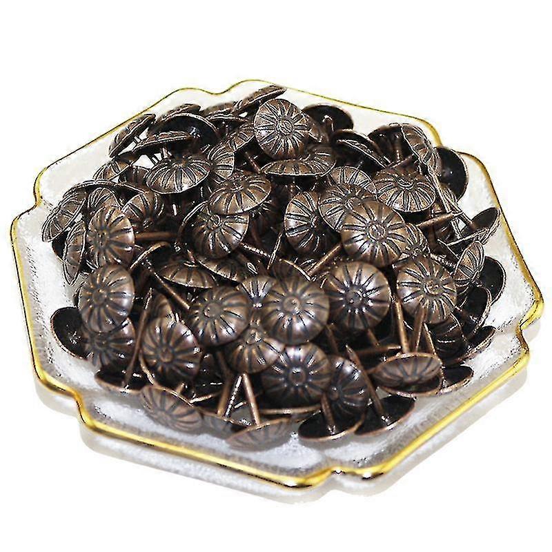 Antique Upholstery Nails Tack Stud Pushpin Hardware Decor(100pcs)