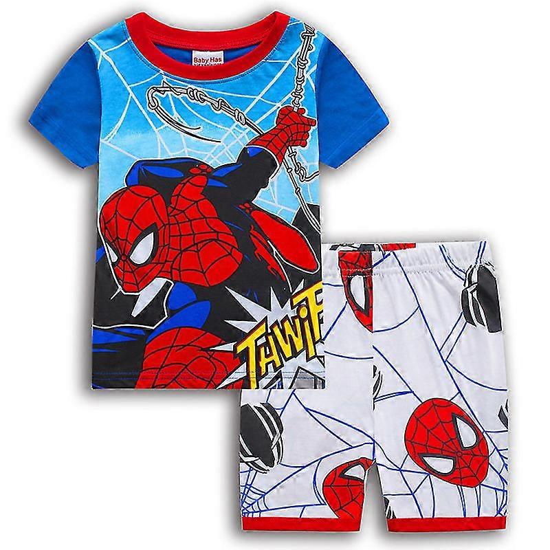 Spiderman pyjamas pjs set lasten pojat yöasut yöasut kesäasu -NMAOV