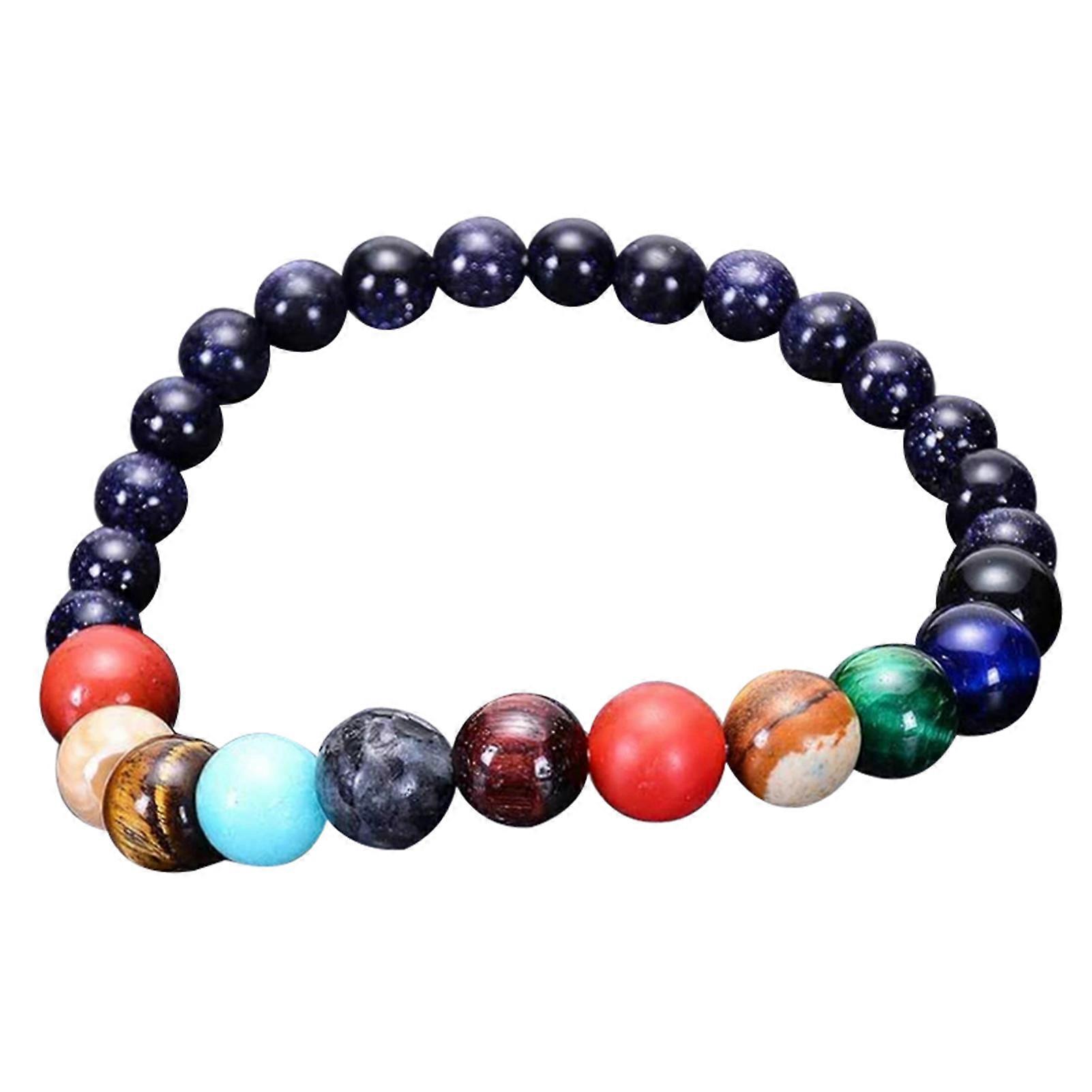 The Eight Planets Bracelet Universe Galaxy Moon Star Solar System Planets Bracelet Natural