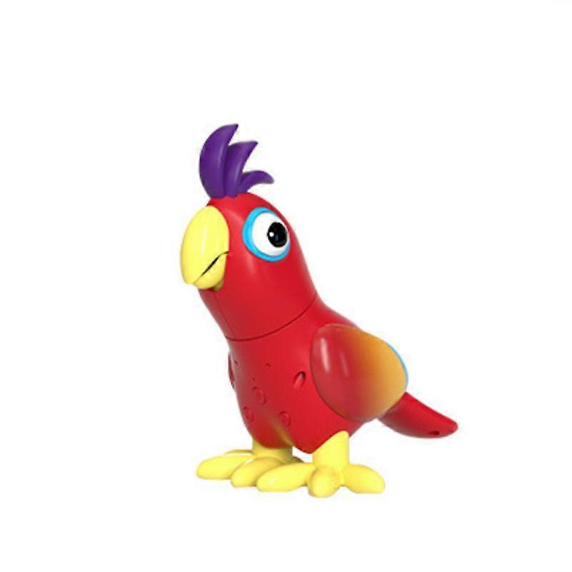 Cute Talking Parrot Repeats What You Say Interactive Plush Toy Record Parrot Waving Wings Funny Bird Toys Xmas Gift Red