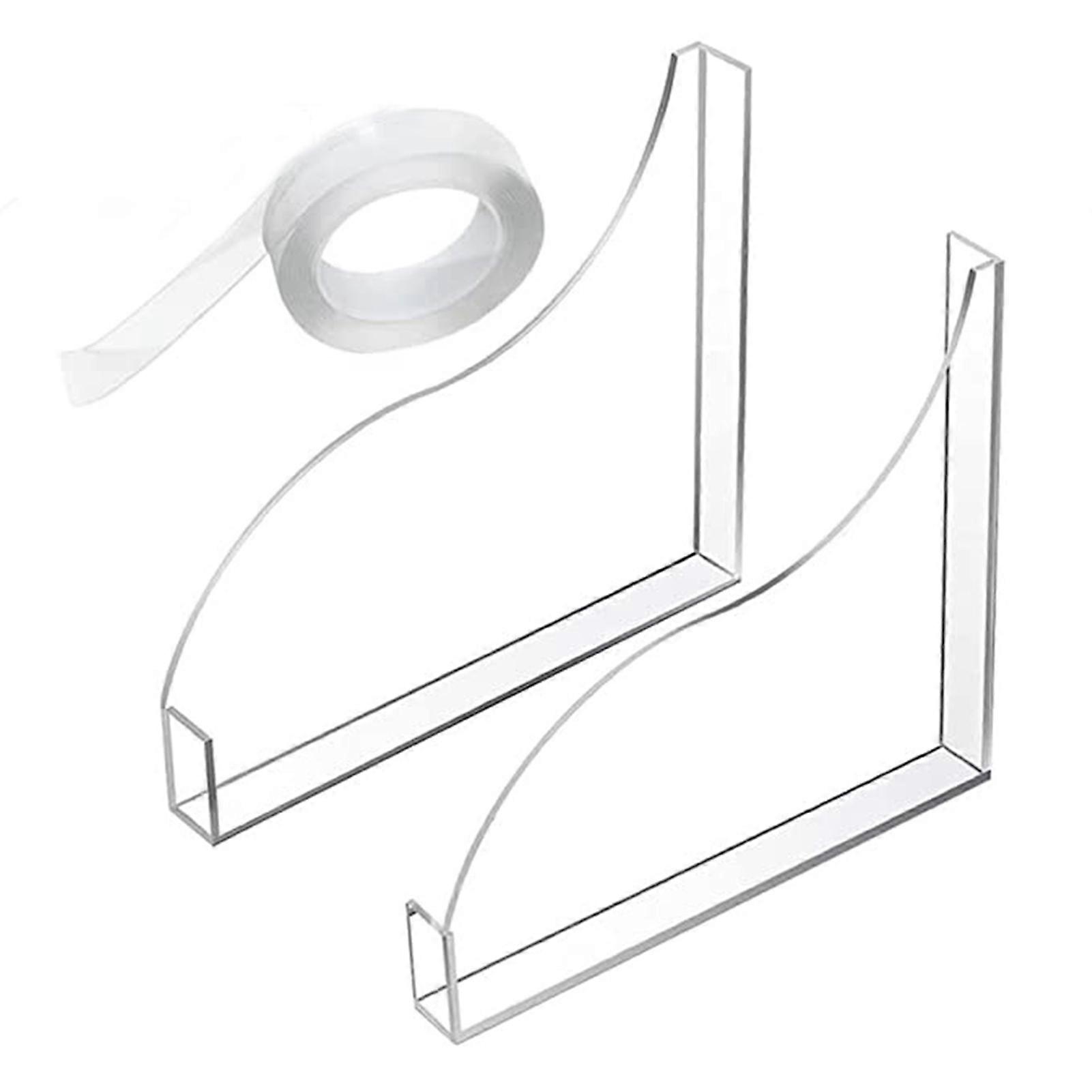 Self-adhesive Transparent Water Guard Tough and Clear Reusable Water Guard for Preventing Slipping in Bathroom
