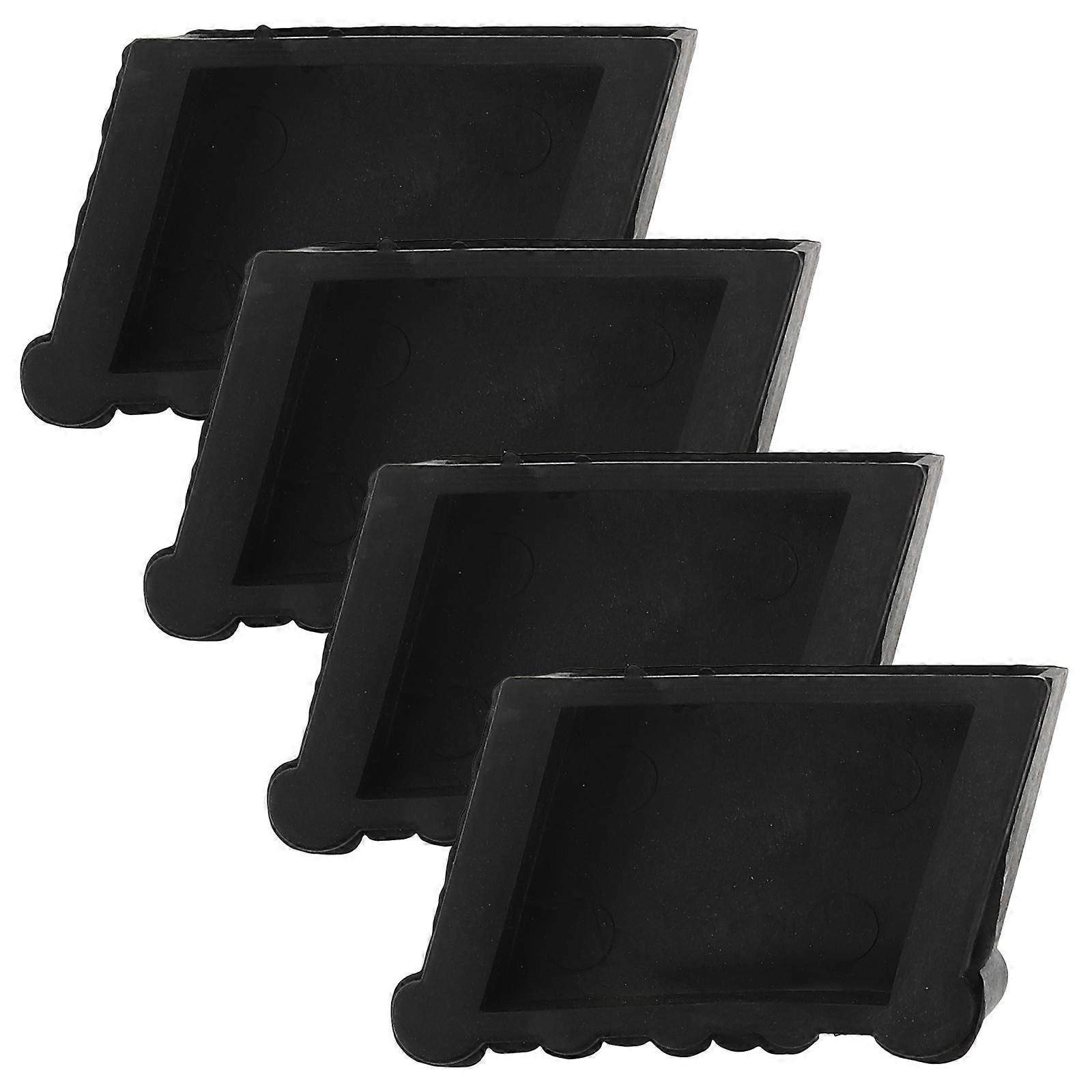 4pcs μαξιλάρι ποδιών σκάλας βημάτων χρήσιμα αντιολισθητικά μέρη σκάλας ποδιών μαξιλαριών λαστιχένια οικιακά μέρη σκάλας