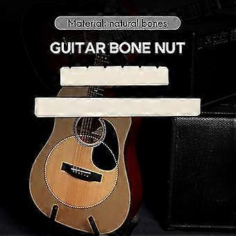 White Guitar Parts 6 String Classical Guitar Bone Bridge Saddle And Nut Set