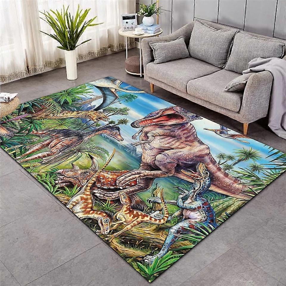 דינוזאור שאגי מחצלת רצפה נגד החלקה שטיח תלת מימד שטיח מונע החלקה פינת אוכל סלון רך שטיח חדר שינה לילדים שטיח עיצוב הבית 018