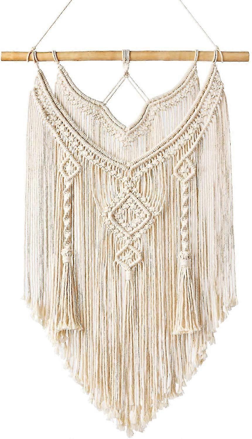 Macrame Wall Hanging Chic Driftwood Tapestry Woven Wall Dcor