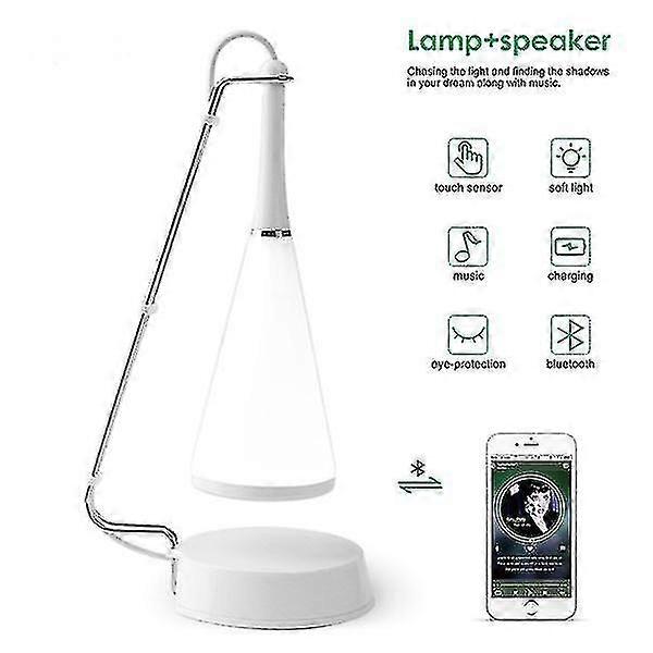 Audio Led Desk Lamp Touch Switch Dimmable Wireless
