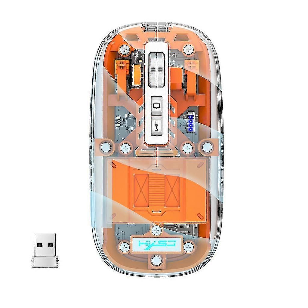 Sleek and Durable Wireless Computer Mouse with Unique 3D Light Panel and Ergonomic Silent Design - Perfect for Gaming and Office Work - ZHENV