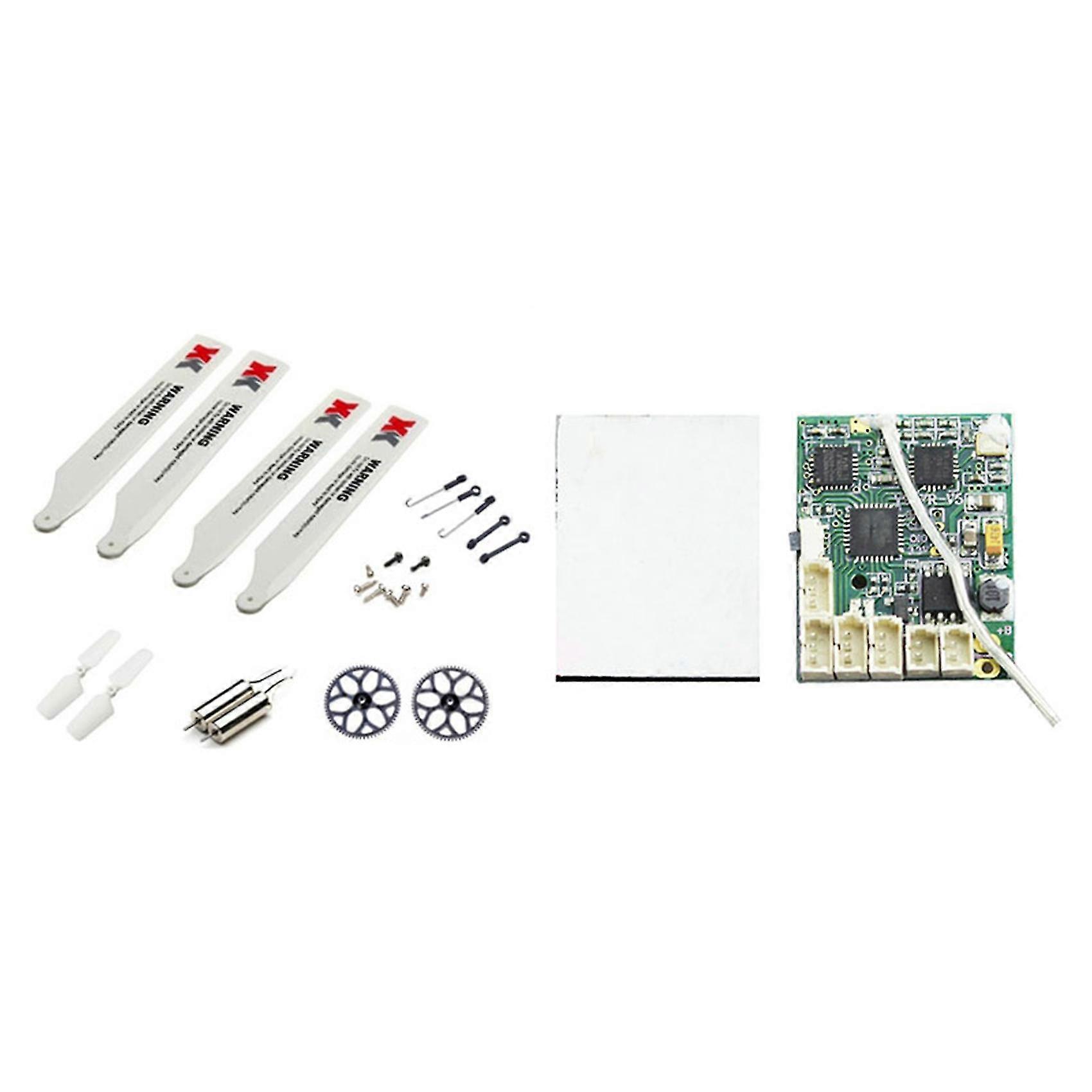Main Blade+tail Blade+tail Motor+gear+screws Kit With Receiver Board Main Board For Xk K110 K124 Rc