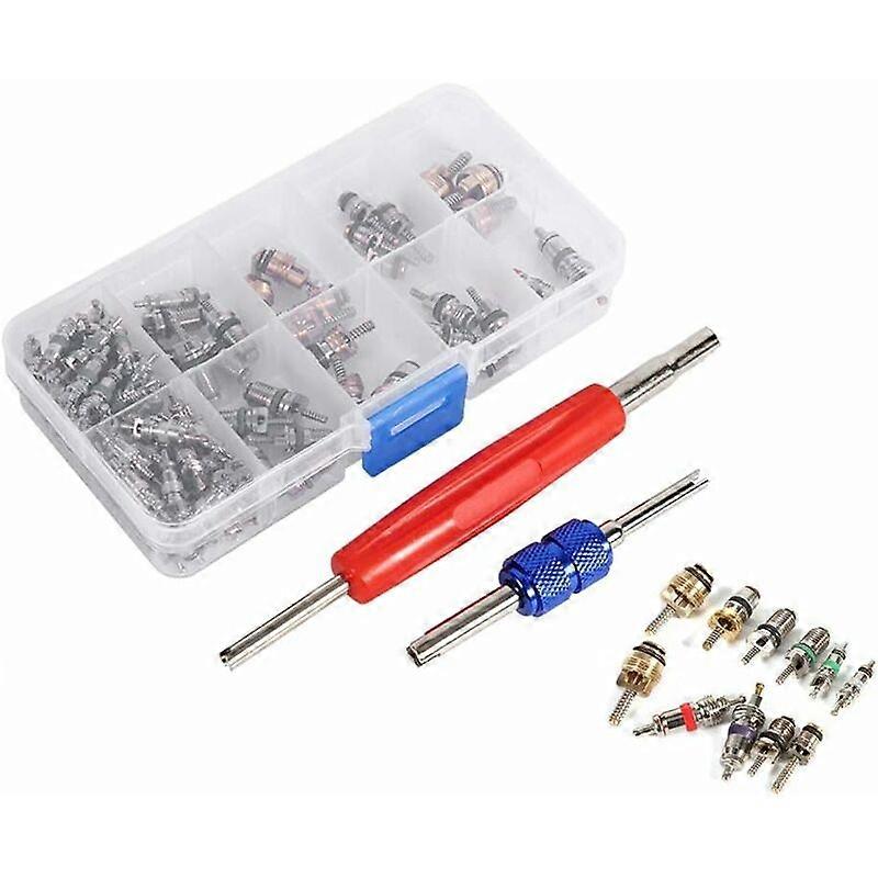 Valve Core Tool, 102pcs Convenient Stem Core Tool Kit for 134A Tire Range