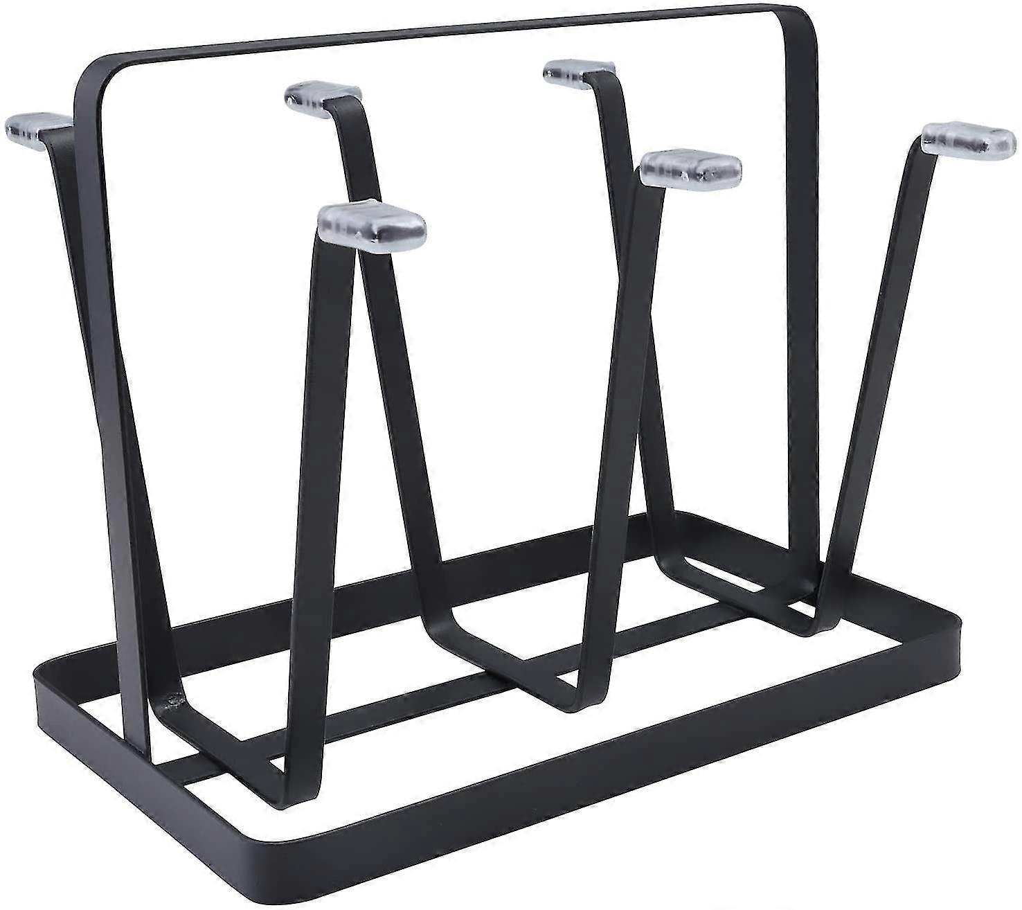 حامل معدني 6 أكواب حامل مشروب ، حامل أكواب من الفولاذ المقاوم للصدأ للمطبخ ، مجفف أكواب للنظارات ، رف تصريف المطبخ ، قدح قهوة