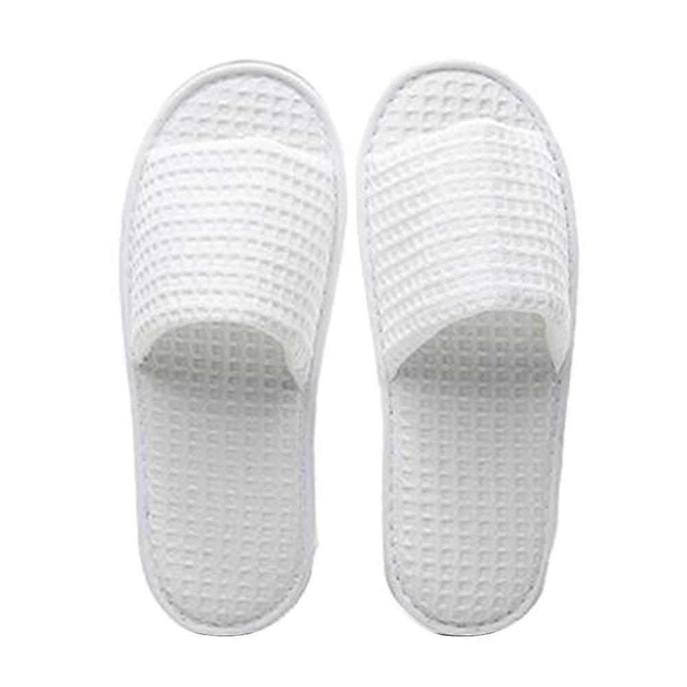 Spa Slippers, 5 Pairs Open Toe Toe Disposable Slippers Fit Size for Men and Women for Hotel Home Gu