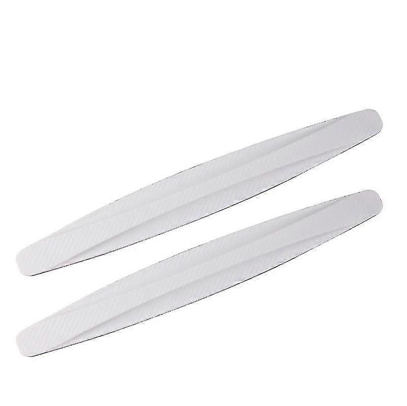 2pcs Car Front Rear Corner Bumper Guard Protector Carbon Fiber Anti-collision Strip Sticker Bumper Protector