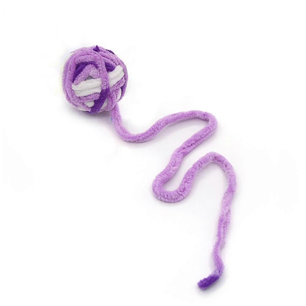 Cat Toy Ball And Bell Kitten Toy Wool Ball Indoor Cat Interactive Game Style4