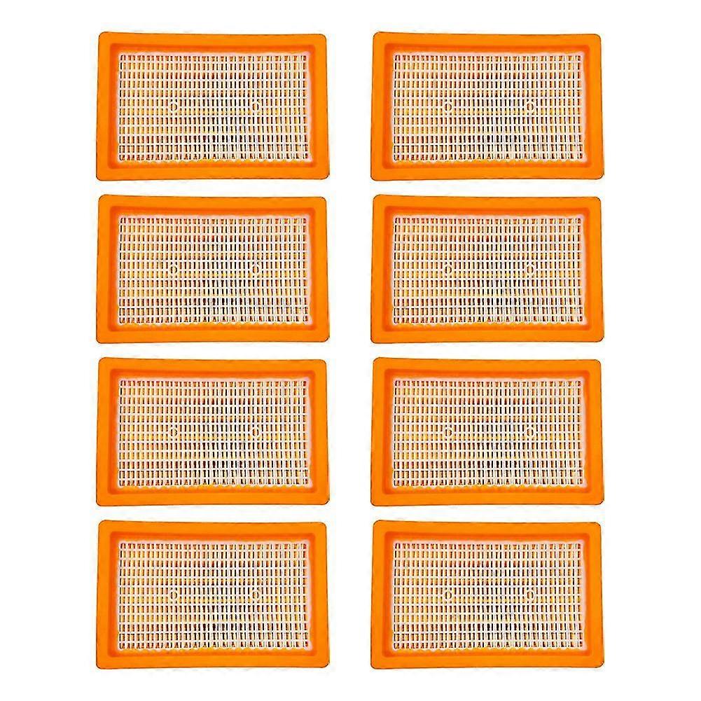8pcs Flat Filter Filter Elements Aspirateur Remplacement
