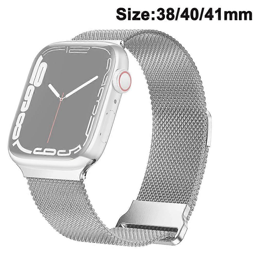 Magnetic Apple Watch Band-Silver 38/40/41mm
