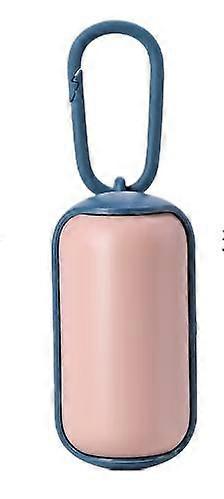 Pink Blue 2 Pack Dog Poop Dispenser Portable Dog Garbage Bag Poop Pet Cleaning Supplies Trash Can