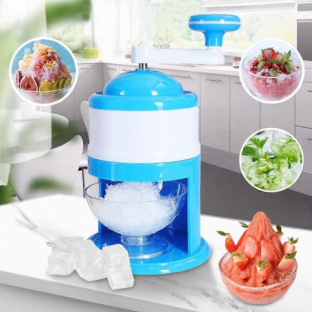 Manual Ice Crusher, Hand Crank Shaved Ice Machine Ice Crusher Snow Cone Machine Household Kitchen Tool