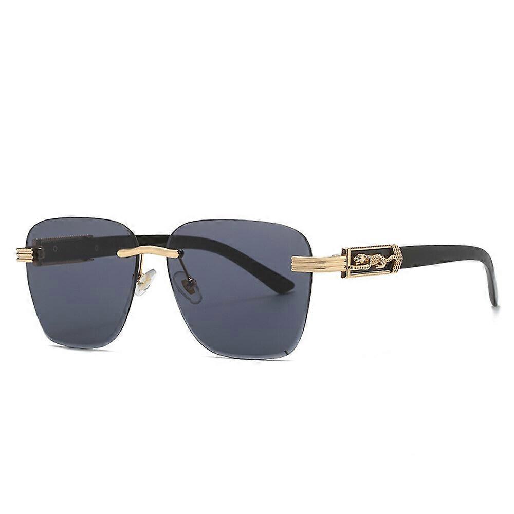 Oversized Square Pilot aurinkolasit Miesten Naiset Rimless Hip Hop Shade Lasit UV400
