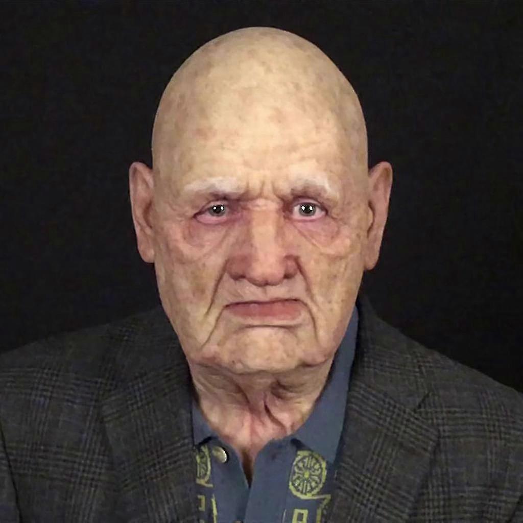 別のMe-theエルダーハロウィーンホリデー面白いマスクスーパーソフト老人大人のマスク