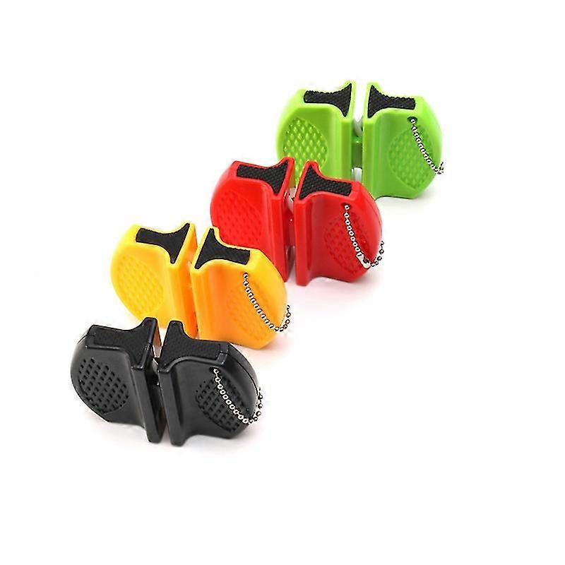 4pcs Small Knife Sharpener,mini Double-sided Portable Outdoor Household Quick Sharpener Kitchen Accessories