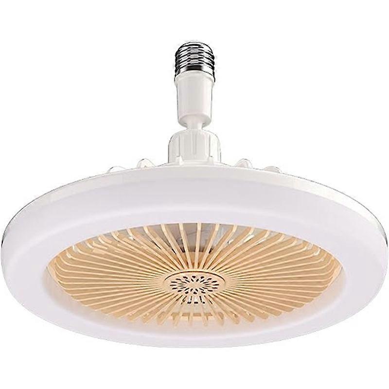 LED Ceiling Fan with Lights, Enclosed Low Profile Fan Light, Socket Ceiling Fan