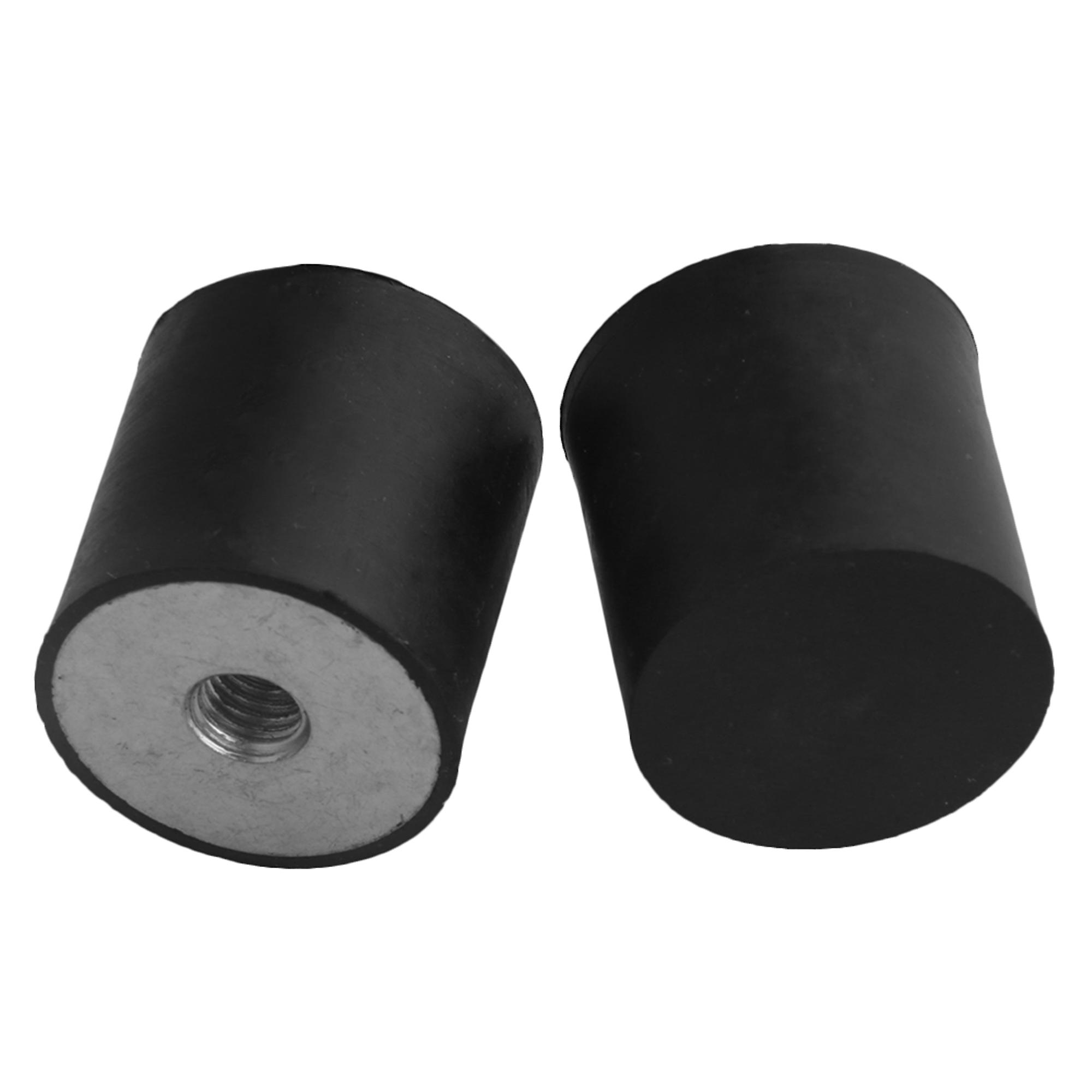 5PCS DE M8 30 x 30 Female Thread Flat Base Rubber Isolator Replace Silentblock