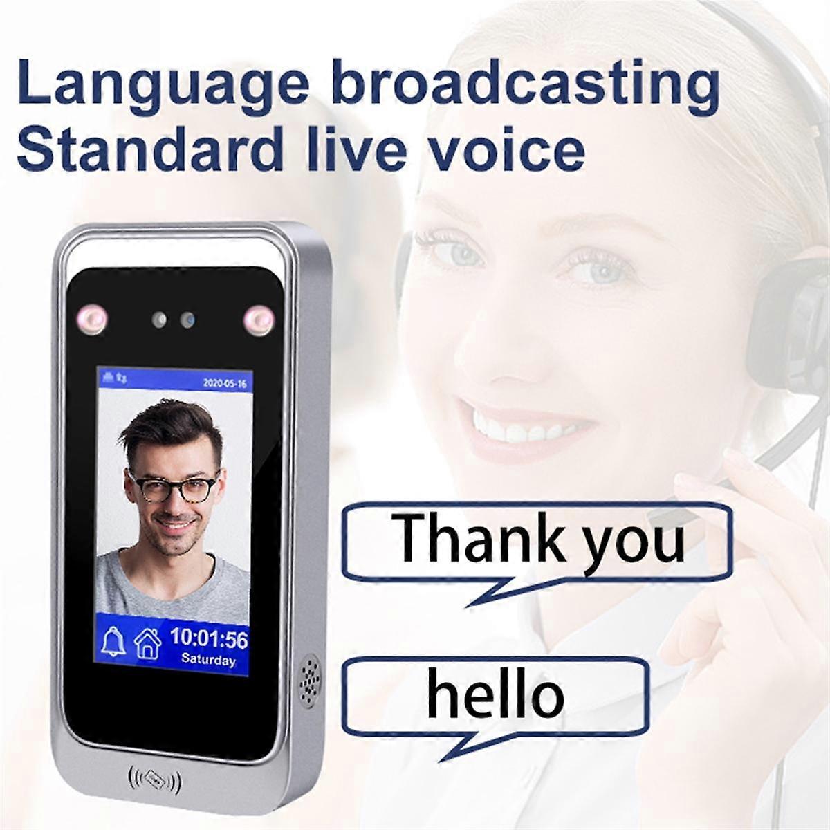 TCP/IP WiFi Dynamic Face Recognition Time Attendance Access Control Machine Card Reader Empolyee Re