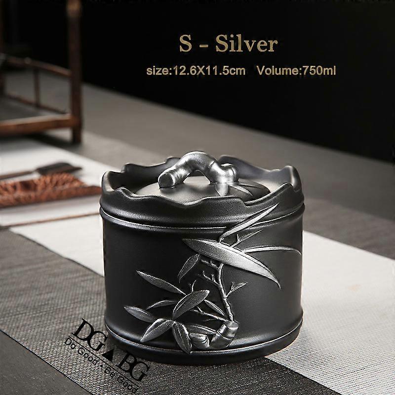 Cremation Urns For Human Ashes Memorial Urna Para Cenizas Humanas Funeral Honden Pet Urn Urne Pour Chien Large Capacity Big Size L Silver Bamboo