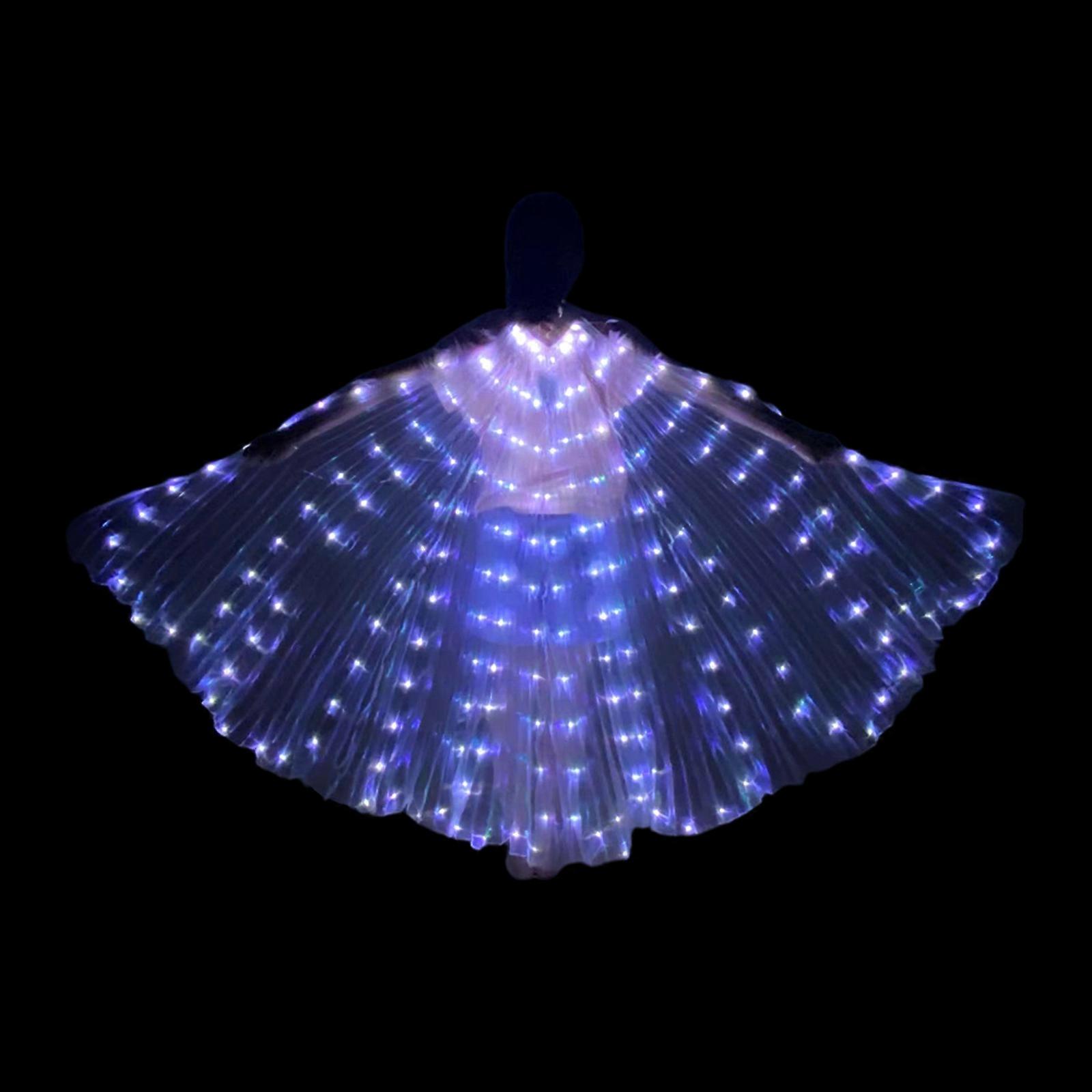 להאיר כנפיים LED זוהר ריקודי בטן מופע led מלאך איזיס כנפיים תחפושת לילדים תחפושת זוהרת