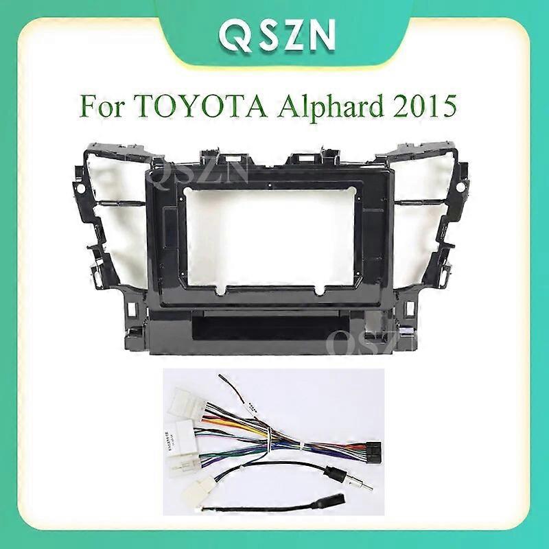 Carro 2Din Stereo Radio 10 polegadas Fascia Frame para TOYOTA Alphard 2015 Audio Fitting Adaptor Facia Panel Frame Kits