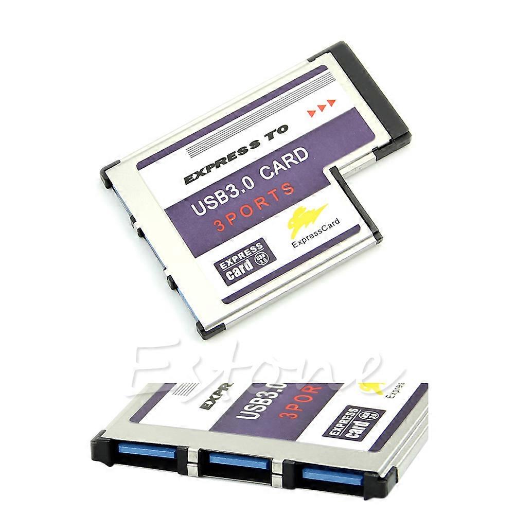 54mm for Express Card 3 Port USB 3.0 Adapter Expresscard for Laptop FL1100 Chip