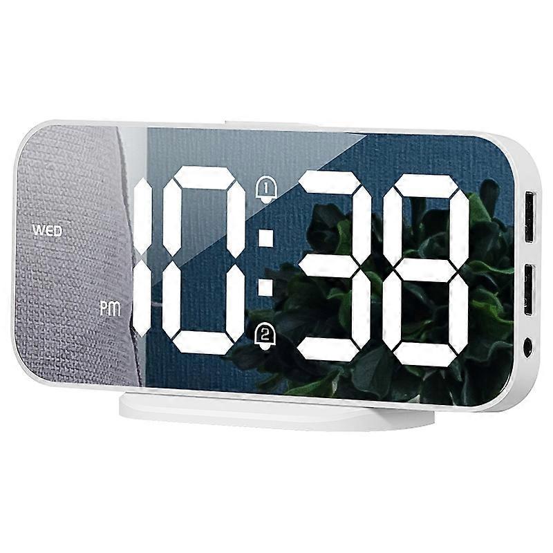 LED Mirror Dual-purpose Snooze Alarm Clock