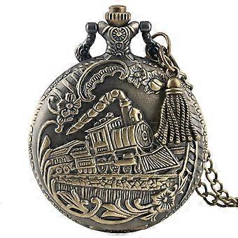 Retro 1943 Frankrike The Little Prince Quartz Pocket Watch Fob Halskjede klokker Anheng Klokke Gaver til barn med dusk tilbehør