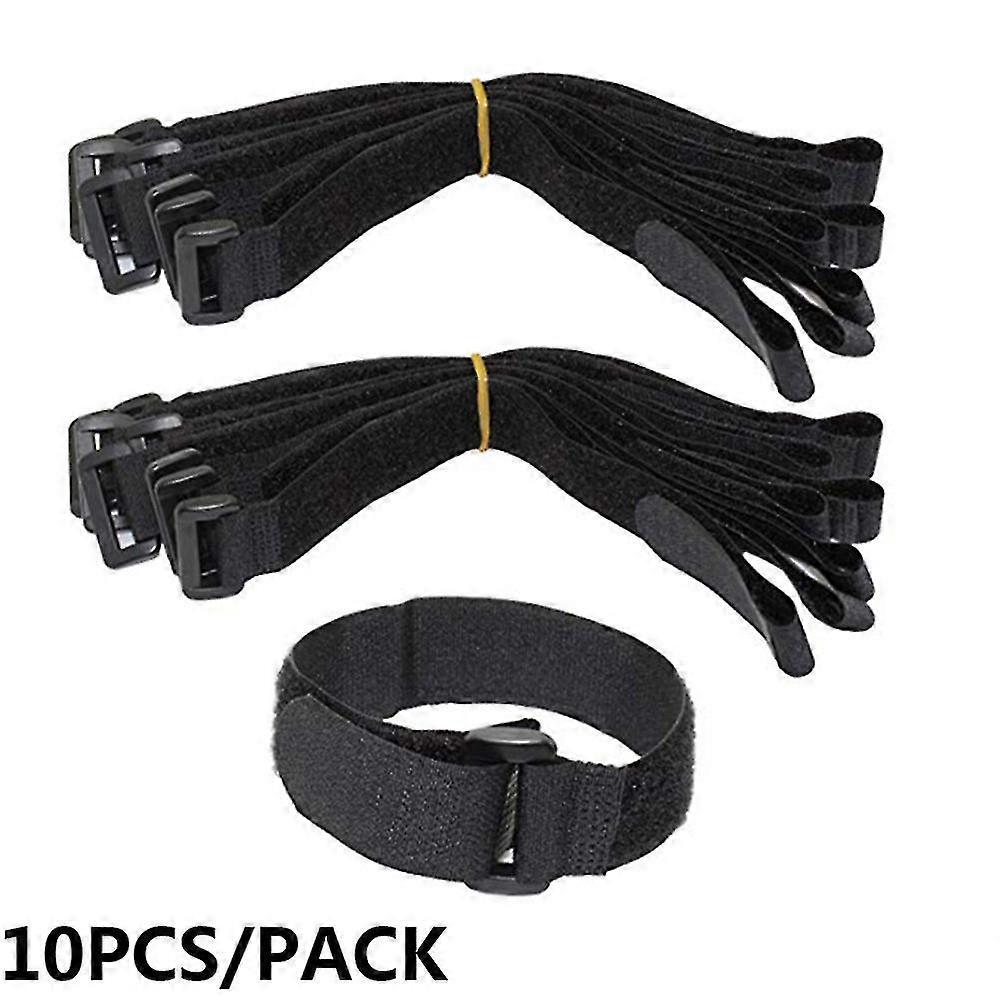 10 Pc 2*50cm Reusable Fastening Bike Tie Nylon Hook & Loop Durable Multil Purpose Self-adhesive High Quality Strap Cable Ties