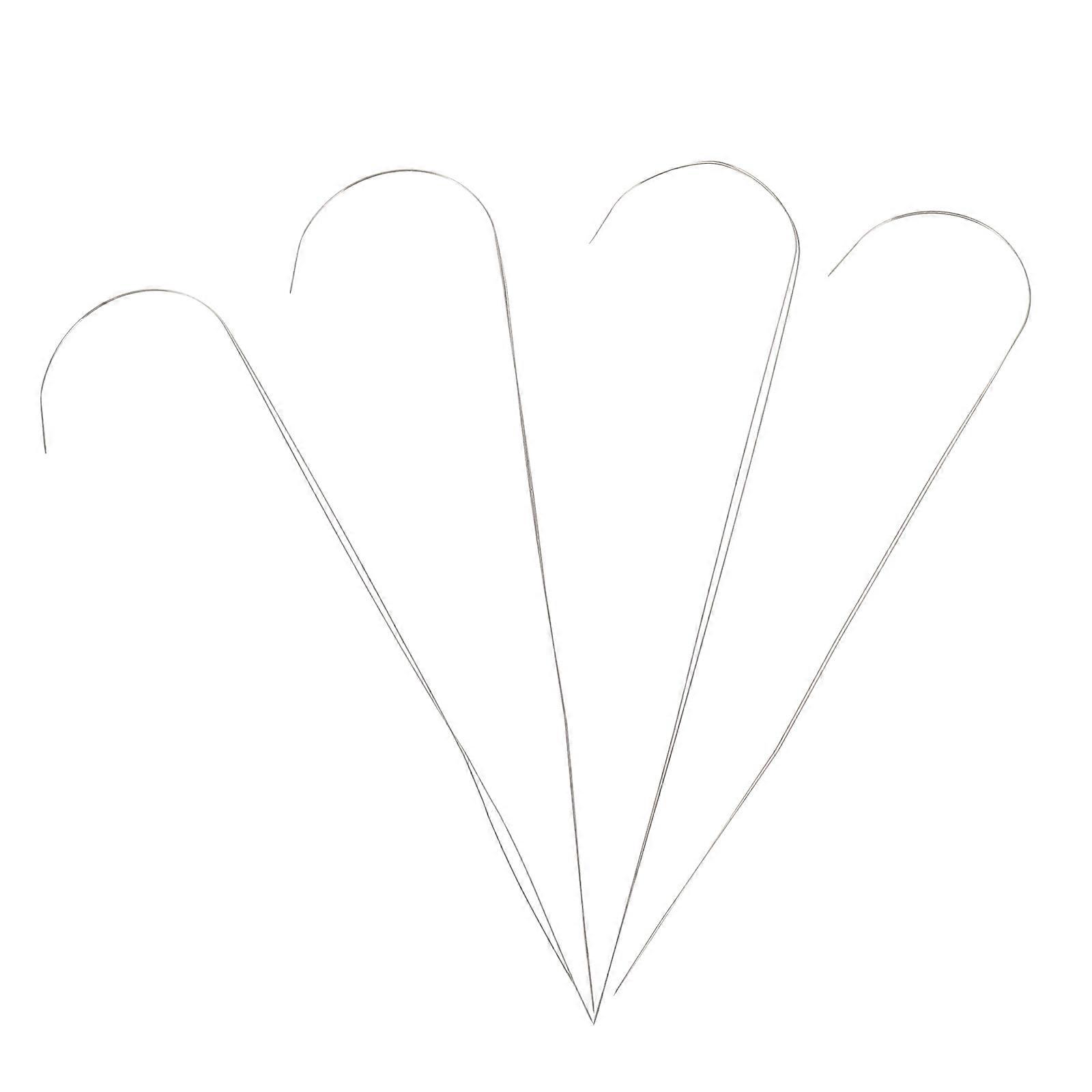 4pcs Diy Sewing Tools Manually Thread Beads Sewing Needles Beading Needles