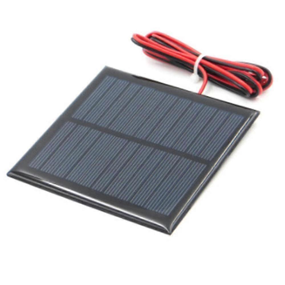 Th Solar Panel Lader, Portable Solar Panel, Energibesparendeblack1pcs