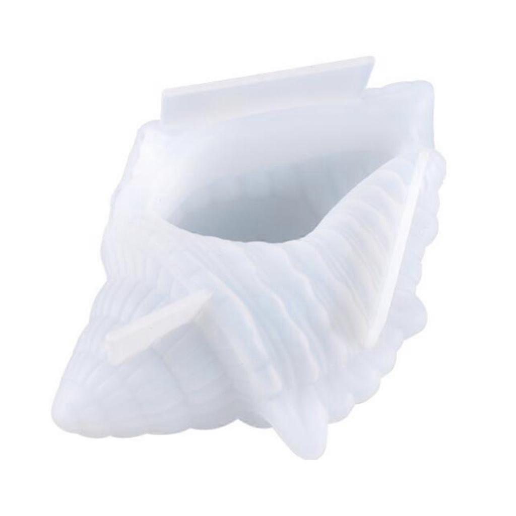 Krystal Epoxy Harpiks Form Konkylie Opbevaringsboks Silikone Form DIY Håndværk Container Fremstillingsværktøj