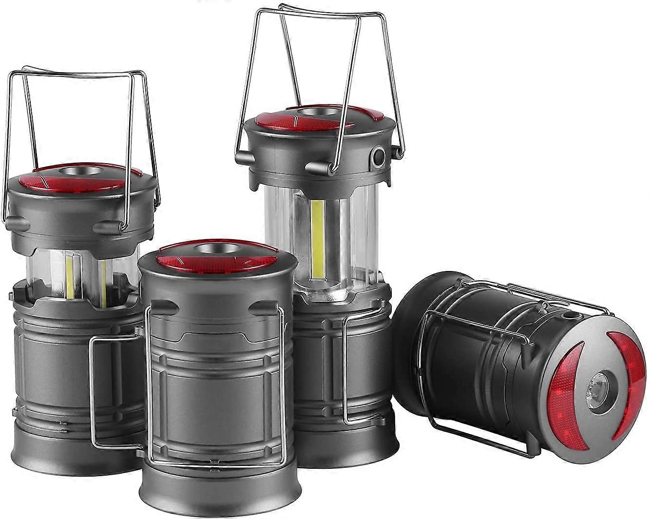 4 Pack Camping Lights, Battery Powered Lantern Torch Camping Lights for Power Outages